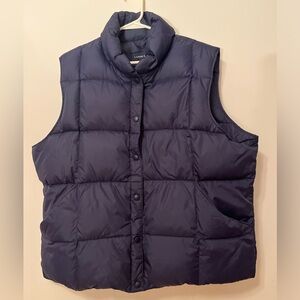 NEW LANDS END LADIES 18 20 XL PUFFER DOWN VEST COAT JACKET GORGEOUS BLUE
